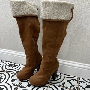 Miss me suede knee high boots